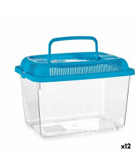 Fish tank Mascow Blue Plastic 3 L 17 x 16 x 24 cm With handle Medium (12 Units)