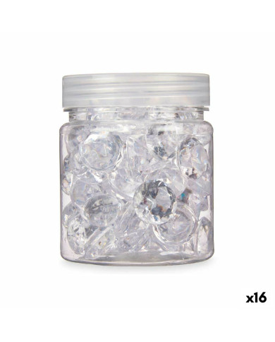 Decorative Stones Gift Decor Transparent 150 g Diamond (16 Units)