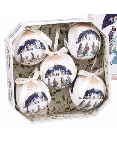 Christmas Baubles Multicolour Polyfoam Three Kings 7,5 x 7,5 x 7,5 cm (5 Units)