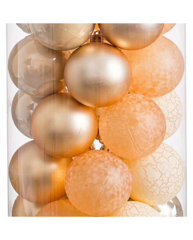 Christmas Baubles Golden 6 x 6 x 6 cm (40 Units)