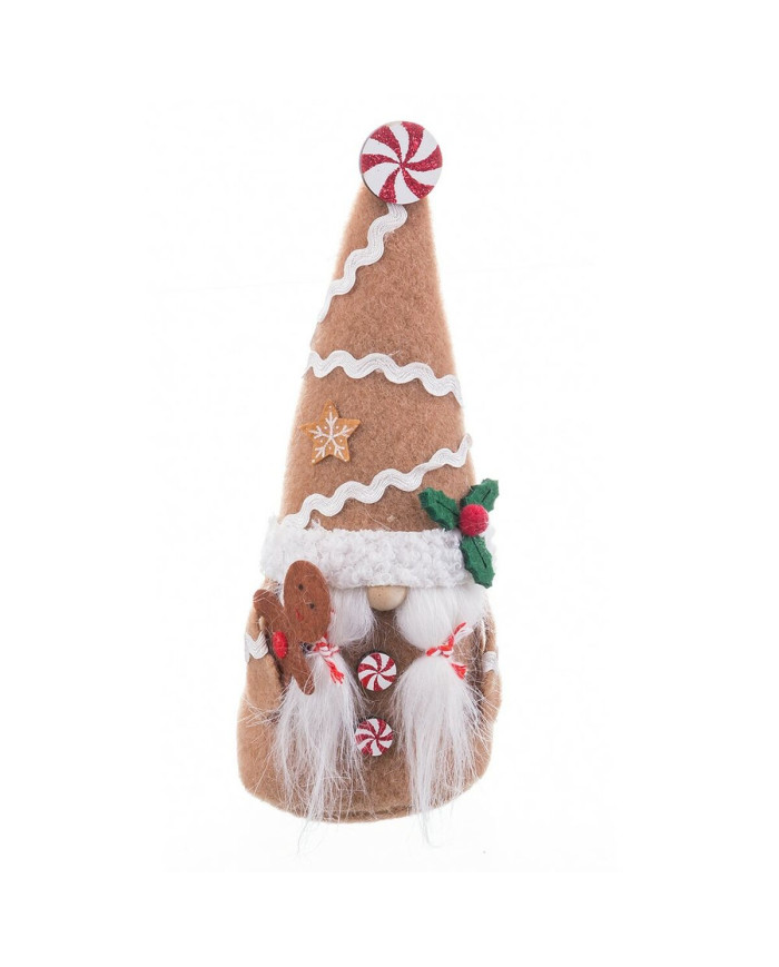 Christmas bauble Beige Multicolour Sand Fabric Girl 8 x 6 x 19,5 cm