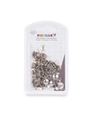 Drawing pins Pincello Silver Metal (24 Units)