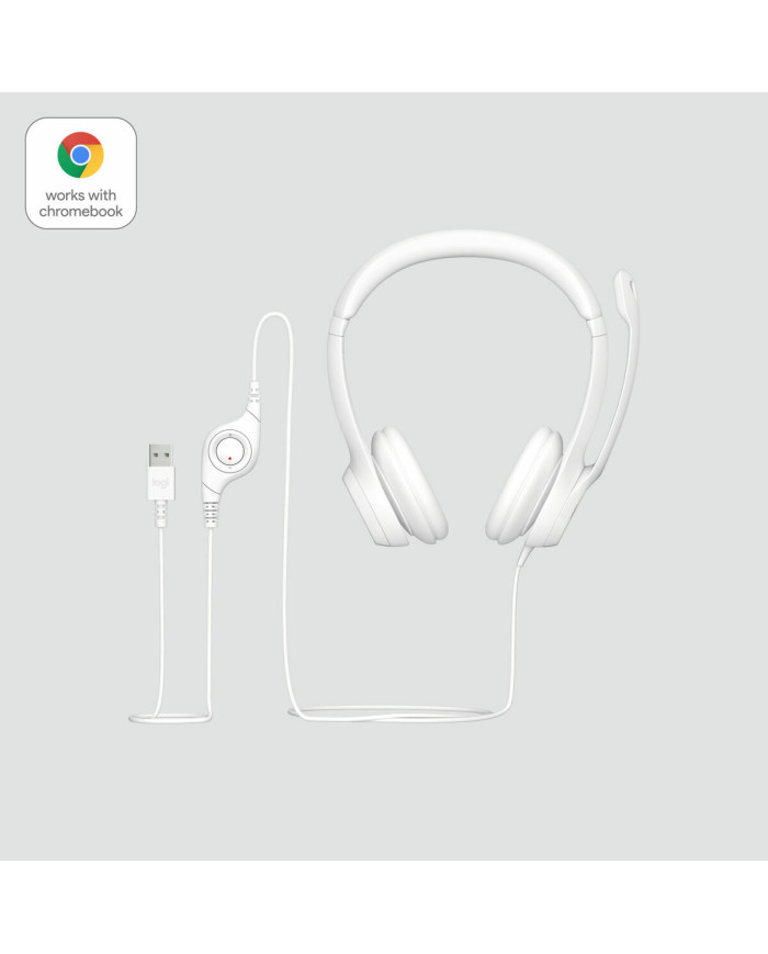 Headphones Logitech H390 White