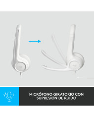 Headphones Logitech H390 White