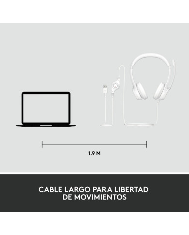 Headphones Logitech H390 White