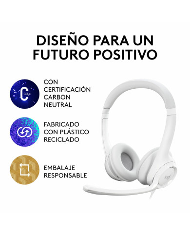 Headphones Logitech H390 White