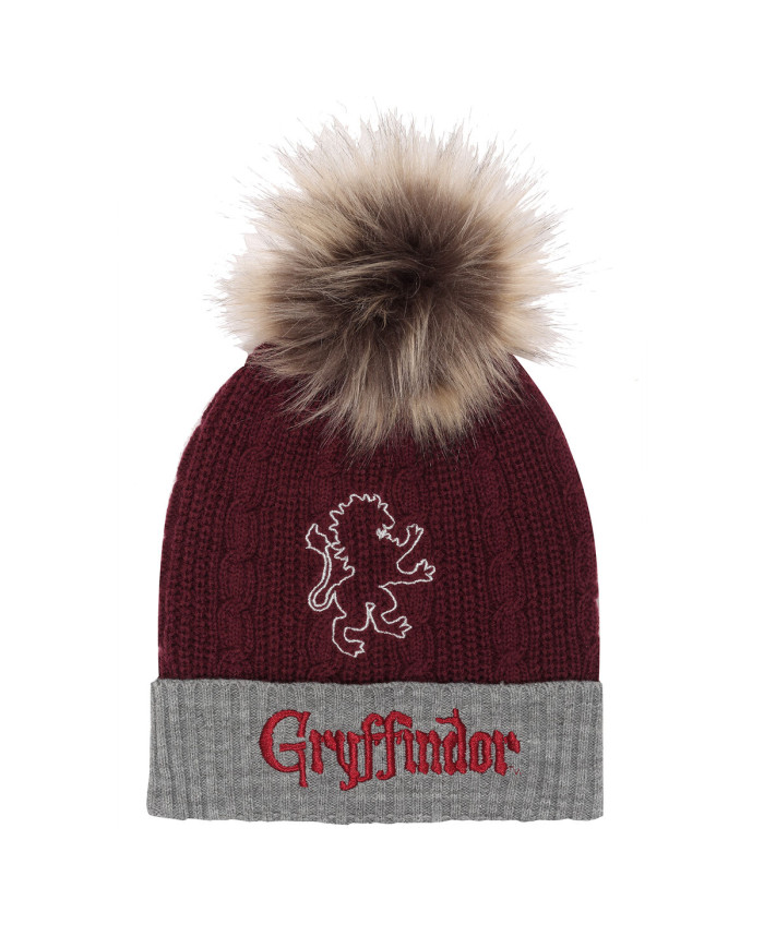 Hat Harry Potter Gryffindor House Fur Pom Burgundy