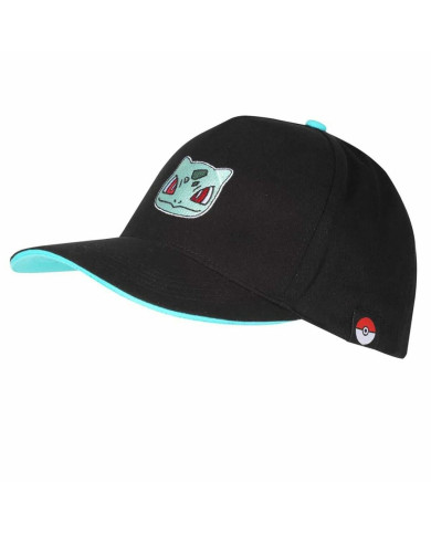Unisex hat Pokémon Bulbasaur Badge Black One size 58 cm