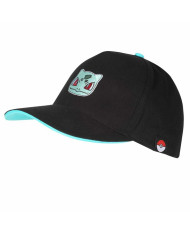 Unisex hat Pokémon Bulbasaur Badge Black One size 58 cm