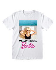 Short Sleeve T-Shirt Barbie Vacay Mode White Unisex