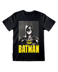 Short Sleeve T-Shirt Batman Keaton Batman Black Unisex