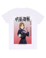 Short Sleeve T-Shirt Jujutsu Kaisen Nobara Ombre White Unisex