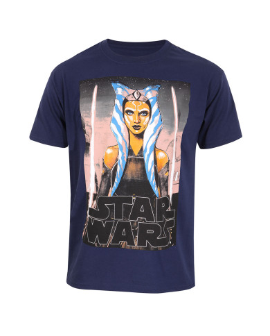 Short Sleeve T-Shirt Star Wars White Blades Blue Unisex