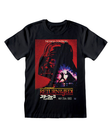 Short Sleeve T-Shirt Star Wars Vader Poster Black Unisex