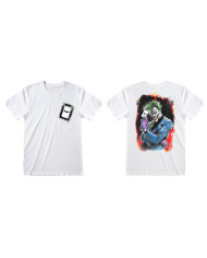 Short Sleeve T-Shirt DC Comics Batman Card White Unisex