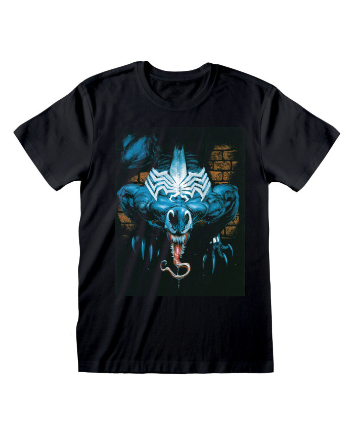 Short Sleeve T-Shirt Marvel Wall Lurker Black Unisex
