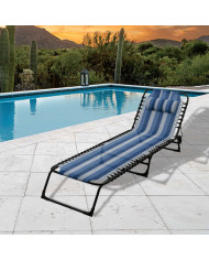 Sun-lounger Marbueno Blue 190 x 27 x 58 cm