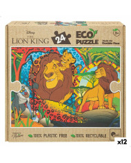 Child's Puzzle The Lion King Double-sided 24 Pieces 70 x 1,5 x 50 cm (12 Units)