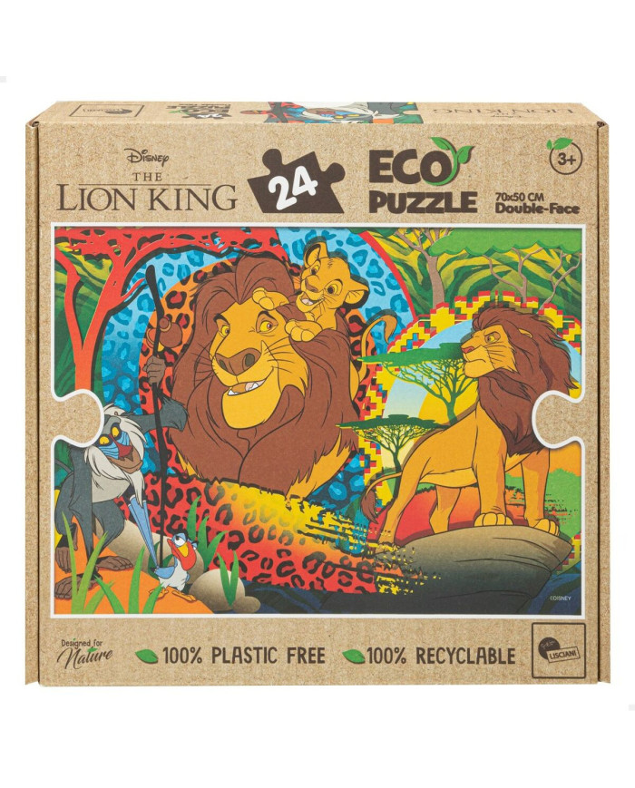 Child's Puzzle The Lion King Double-sided 24 Pieces 70 x 1,5 x 50 cm (12 Units)