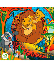 Child's Puzzle The Lion King Double-sided 24 Pieces 70 x 1,5 x 50 cm (12 Units)