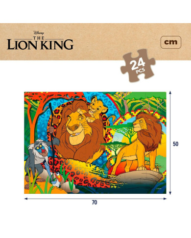 Child's Puzzle The Lion King Double-sided 24 Pieces 70 x 1,5 x 50 cm (12 Units)