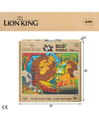 Child's Puzzle The Lion King Double-sided 24 Pieces 70 x 1,5 x 50 cm (12 Units)