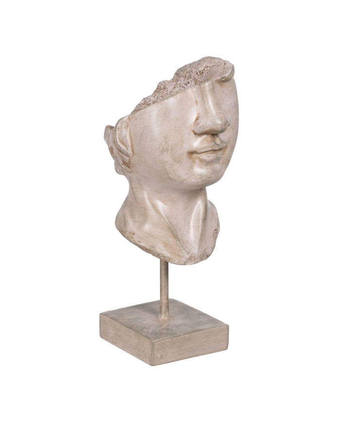 Decorative Figure Beige Face 12,5 x 13,5 x 27,5 cm