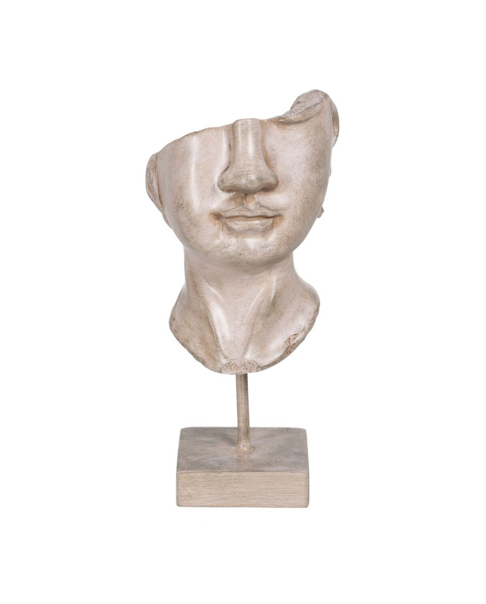 Decorative Figure Beige Face 12,5 x 13,5 x 27,5 cm
