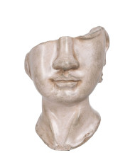 Decorative Figure Beige Face 12,5 x 13,5 x 27,5 cm
