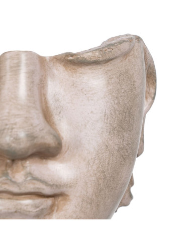 Decorative Figure Beige Face 12,5 x 13,5 x 27,5 cm