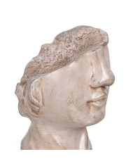 Decorative Figure Beige Face 12,5 x 13,5 x 27,5 cm