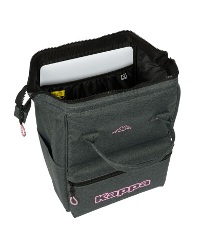 Laptop Backpack Kappa Silver Pink Grey 27 x 40 x 19 cm