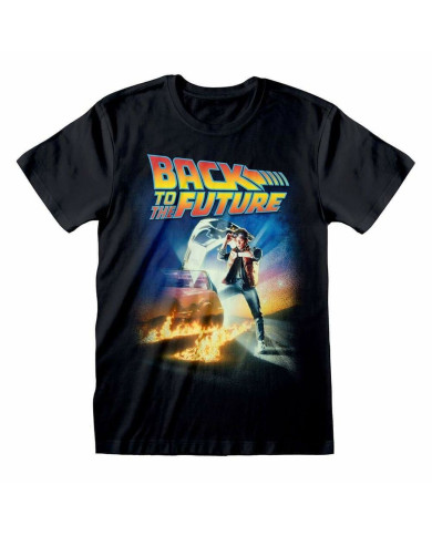 Short Sleeve T-Shirt Back to the Future Poster Black Unisex