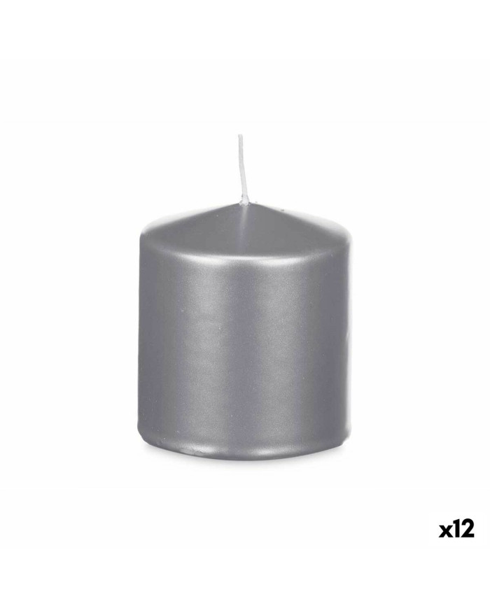 Candle Acorde Silver 9 x 10 x 9 cm (12 Units)