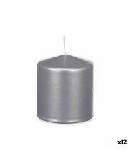 Candle Acorde Silver 9 x 10 x 9 cm (12 Units)