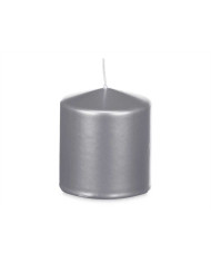 Candle Acorde Silver 9 x 10 x 9 cm (12 Units)