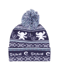 Hat Stitch Fair Isle Pom Beanie Navy Blue
