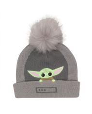 Hat The Mandalorian Grogu In The Crib Beanie Grey