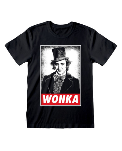 Unisex Short Sleeve T-Shirt Willy Wonka Wonka Black