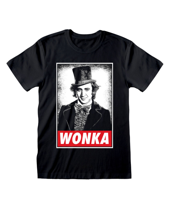 Unisex Short Sleeve T-Shirt Willy Wonka Wonka Black