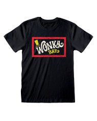 Unisex Short Sleeve T-Shirt Willy Wonka Wonka Bar Black