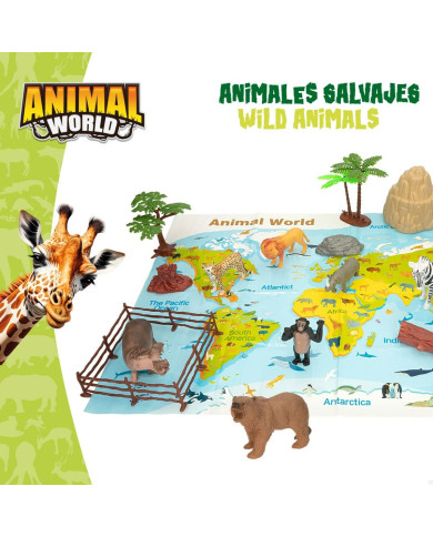 Animal figures Colorbaby 19 Pieces Jungle Plastic 14 x 6 x 5 cm (6 Units)