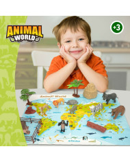 Animal figures Colorbaby 19 Pieces Jungle Plastic 14 x 6 x 5 cm (6 Units)