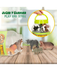 Animal figures Colorbaby 19 Pieces Jungle Plastic 14 x 6 x 5 cm (6 Units)