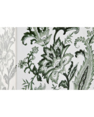 Vase Home ESPRIT White Green Porcelain Leaf of a plant 21 x 10 x 48 cm