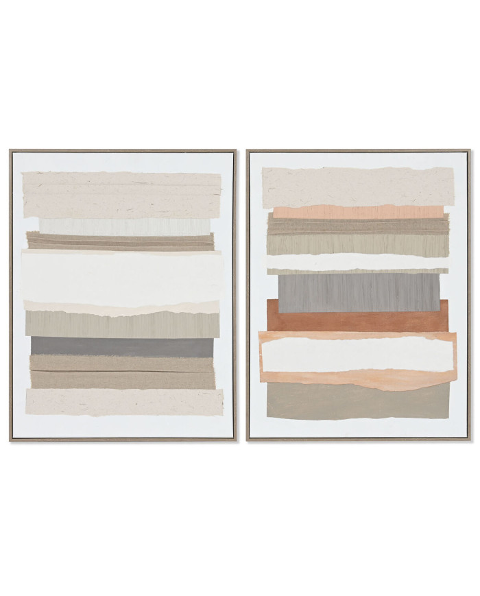 Canvas Home ESPRIT Pinewood Canvas 62 x 4,5 x 82 cm 62,3 x 4,5 x 82,3 cm