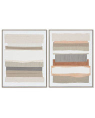 Canvas Home ESPRIT Pinewood Canvas 62 x 4,5 x 82 cm 62,3 x 4,5 x 82,3 cm