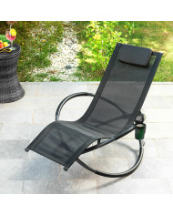 Folding Orbital Rocking Sun Lounger Rockorb InnovaGoods