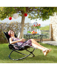 Folding Orbital Rocking Sun Lounger Rockorb InnovaGoods