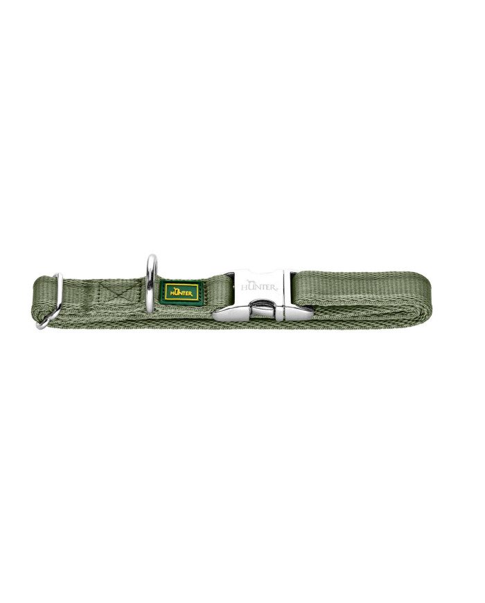 Dog collar Hunter Inari Green M 30-45 cm